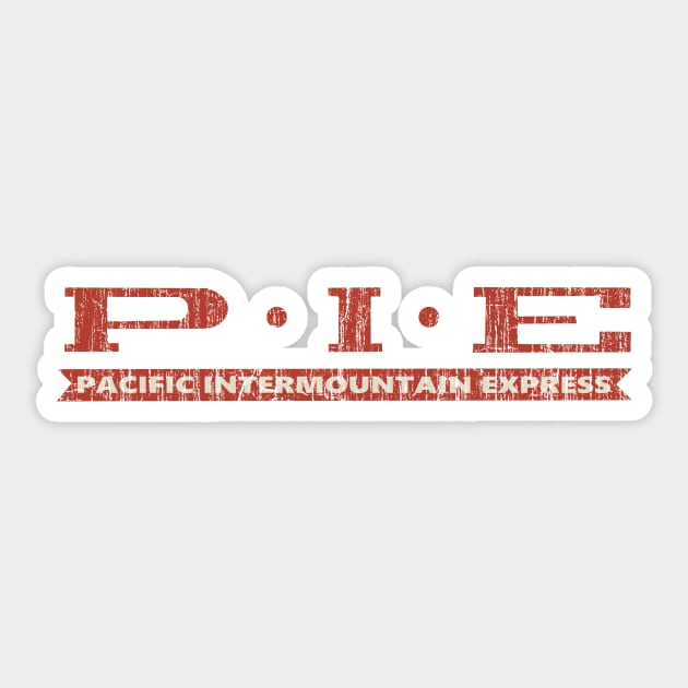 P.I.E Pacific Intermountain Express Sticker by vender